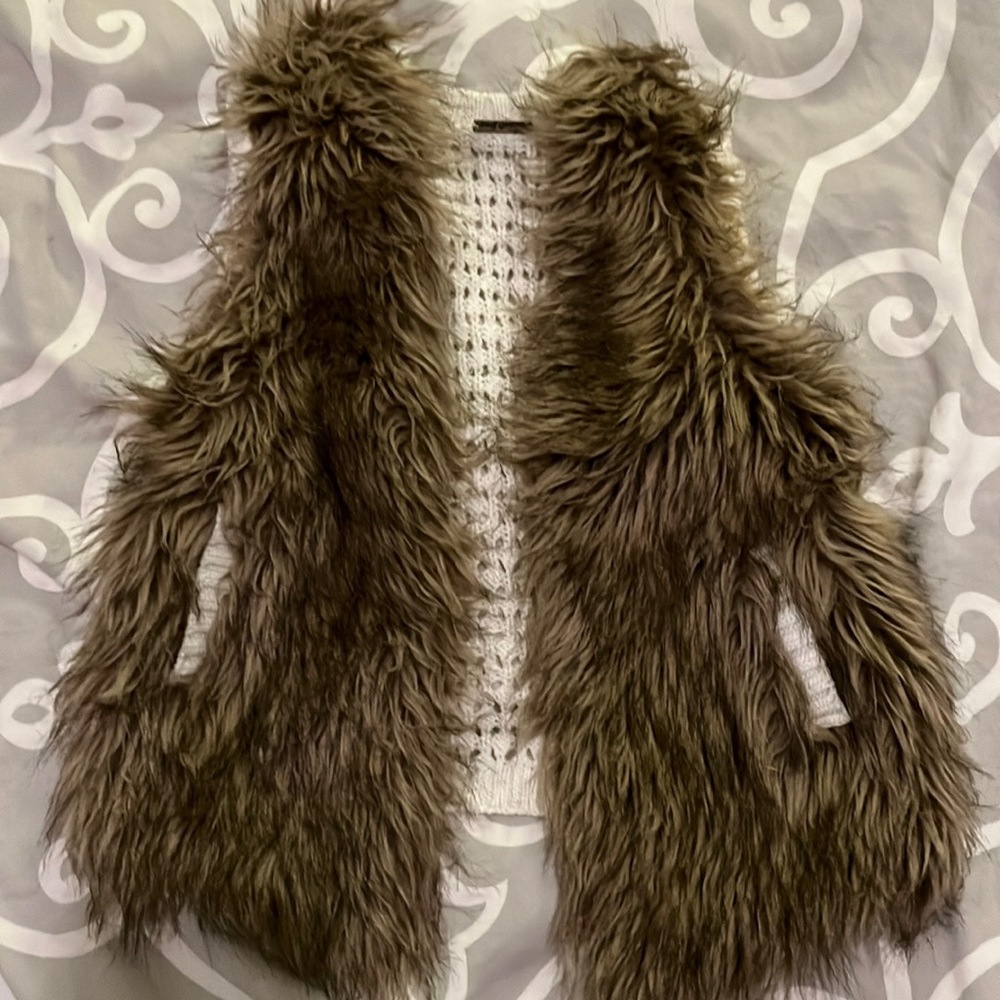 Faux fur vest